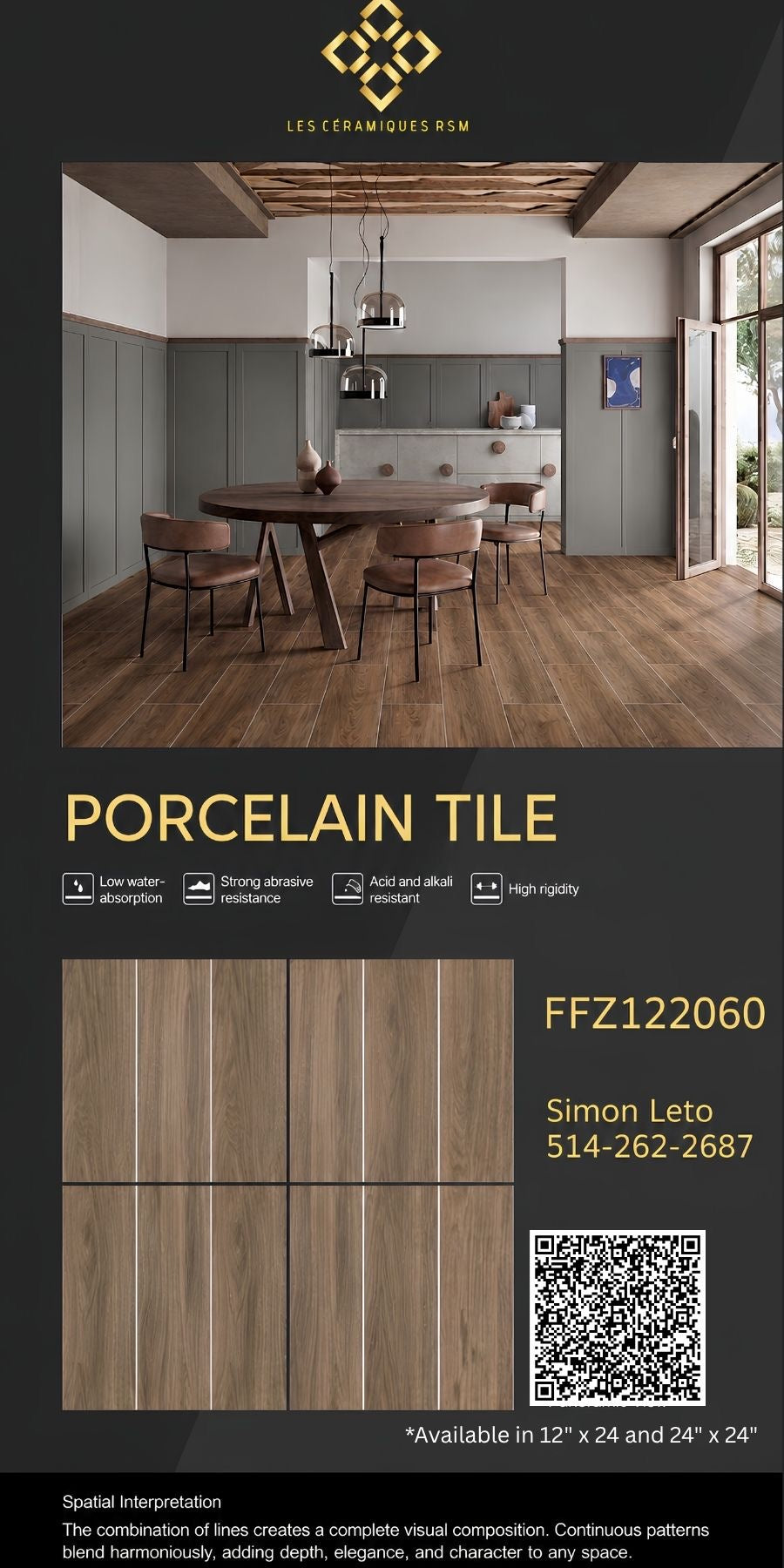 FFZ122060 Available in 8"x48"