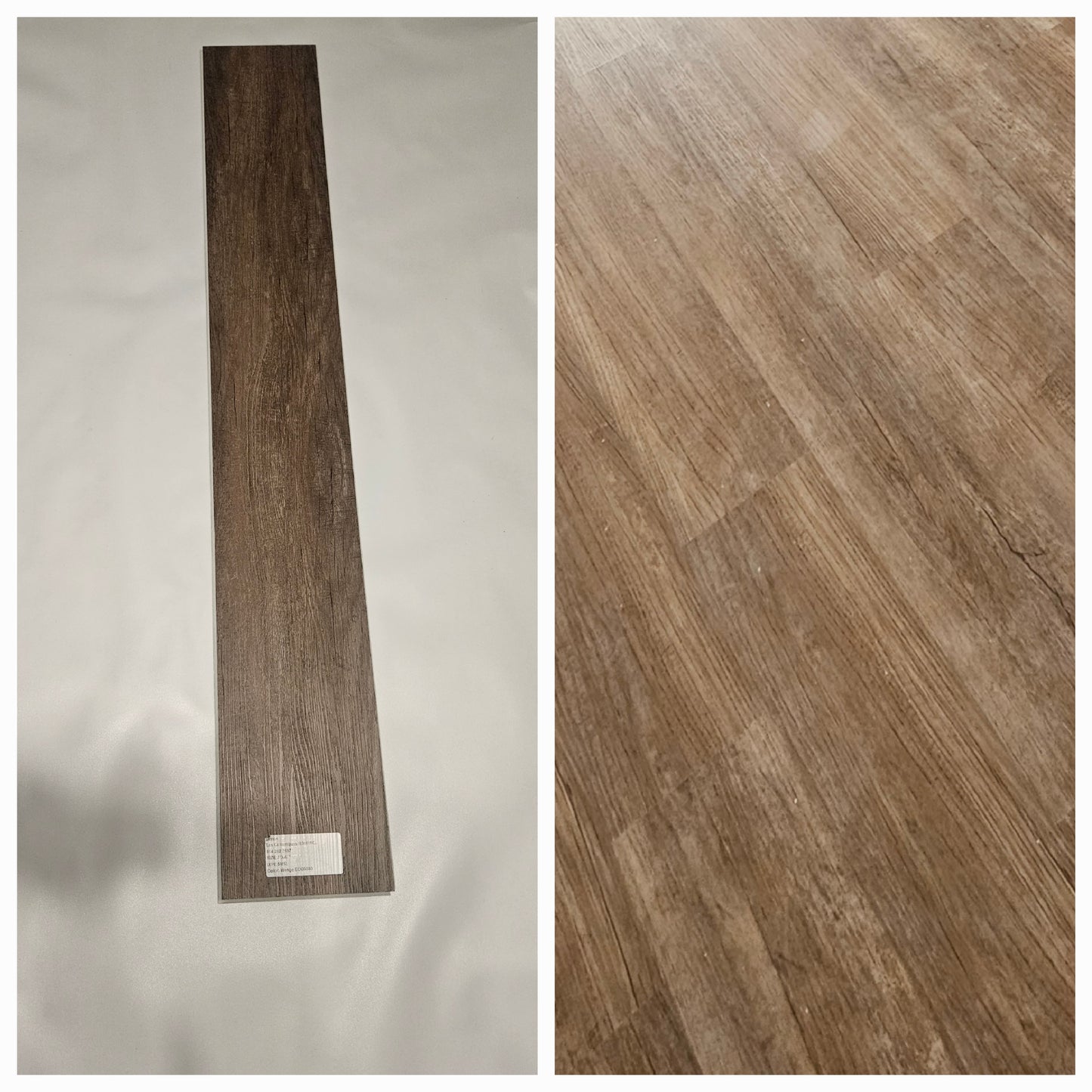 ●Wengè #ECO3003 SOLD PER BOX $2.25 pi²/26.42sqft/box ●SPC VINYL 7"x48" 4.5mm IXPE UNDERLAYMENT