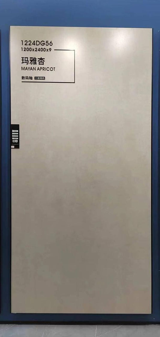 ●PRICE TBD/PRIX À DÉTERMINER ● PORCELAIN TILE 4'x8' 9MM Mayan Apricot