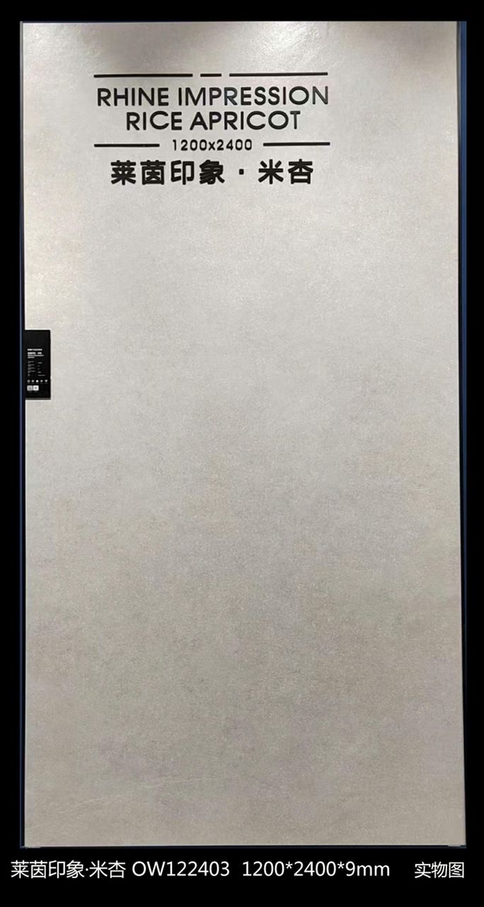 ●PRICE TBD/PRIX À DÉTERMINER ● PORCELAIN TILE 4'x8' 9MM Rhine Impression Rice Apricot