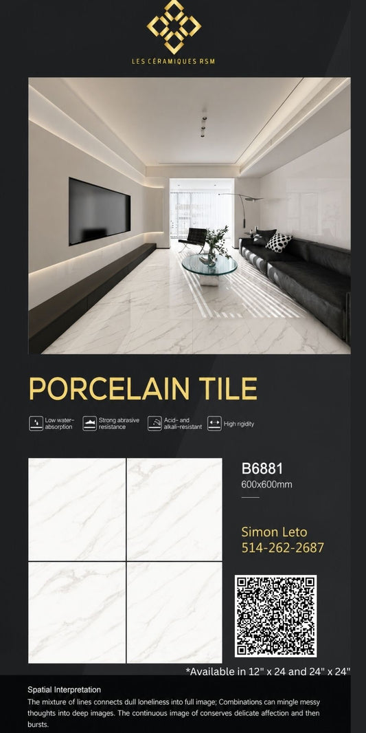 B6881 Available in 12"x24" and 24"x24"