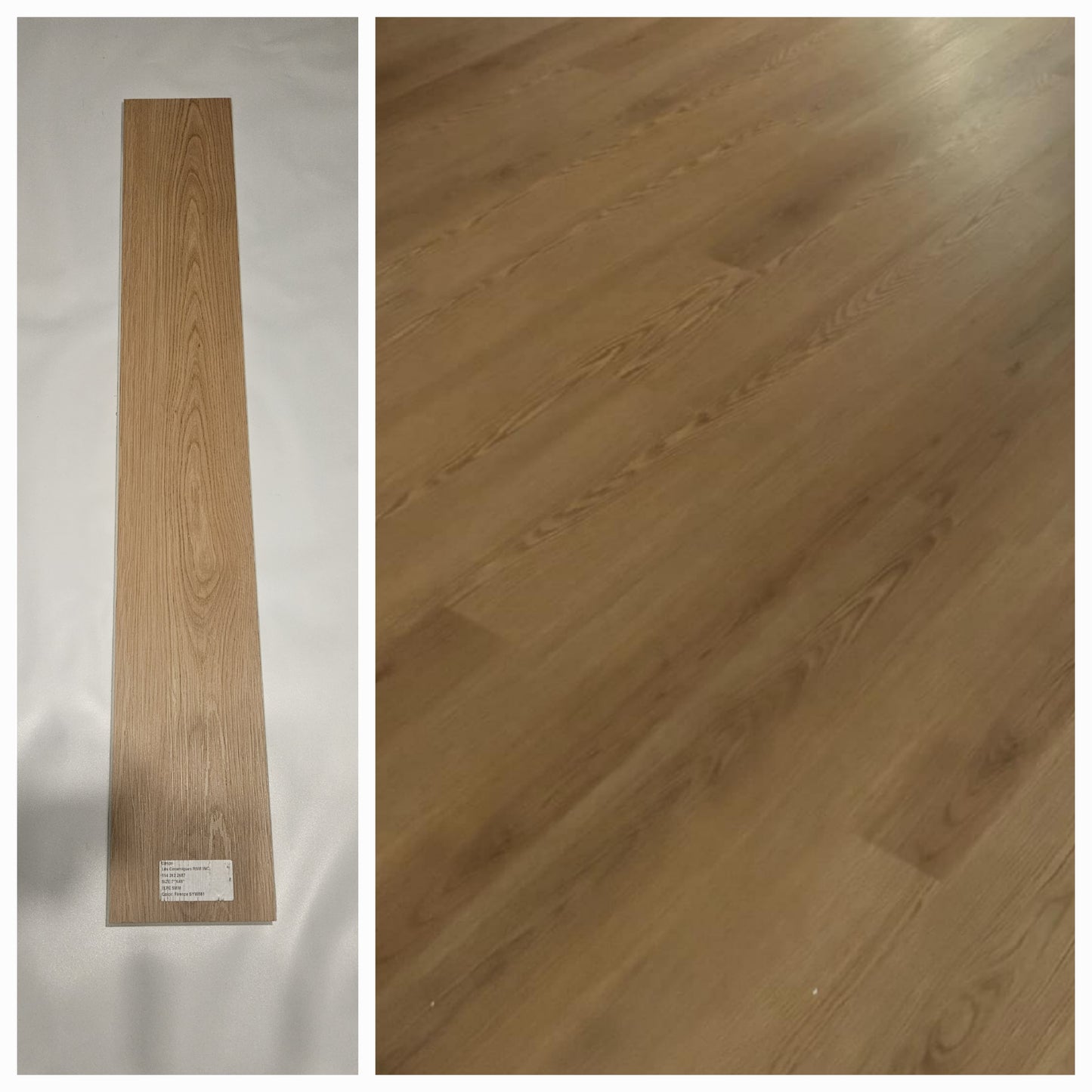 ●Firenze #SYW861 SOLD PER BOX $2.25  pi²/21.63sqft/box ●SPC VINYL 7"x48" 5mm IXPE UNDERLAYMENT