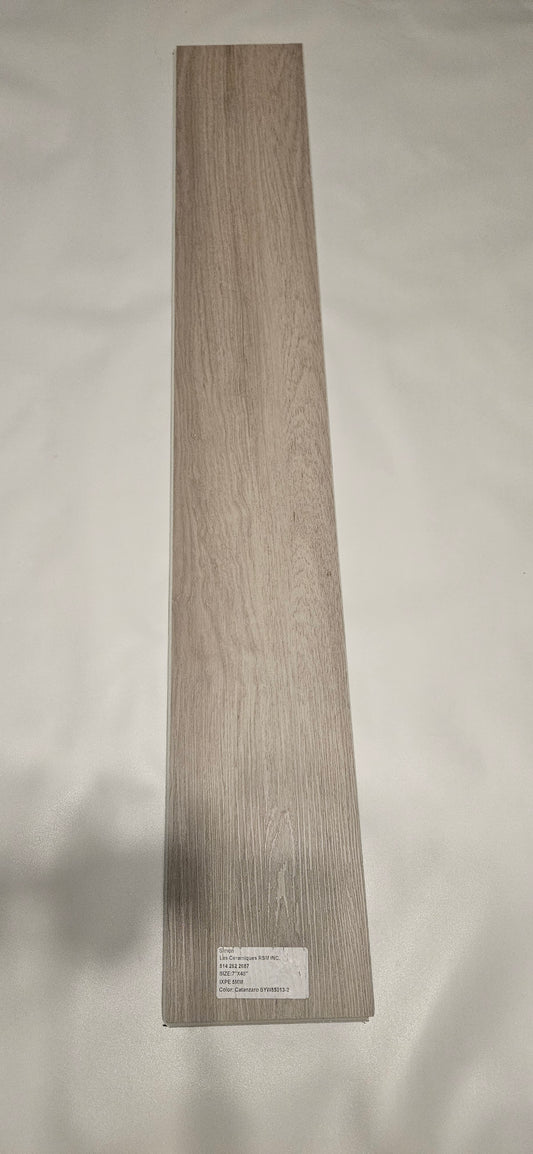 ●Catanzaro #SYW85013-2 SOLD PER BOX 2.99 $ pi²/21.63sqft/box AVAILABLE UPON REQUEST ●SPC VYNIL 7"x48" 5mm IXPE UNDERLAYMENT