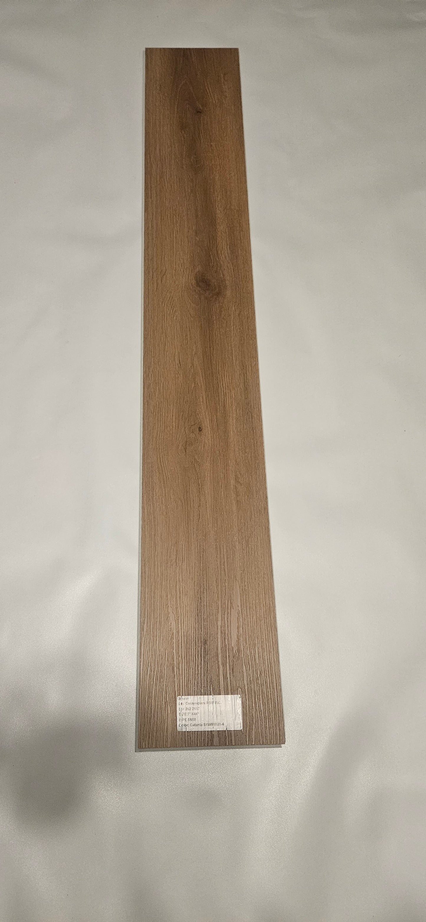 ●Catania #SYW85008-4 SOLD PER BOX 2.99 $ pi²/21.63sqft/box AVAILABLE UPON REQUEST ●SPC VINYL 7"x48" 5mm IXPE UNDERLAYMENT