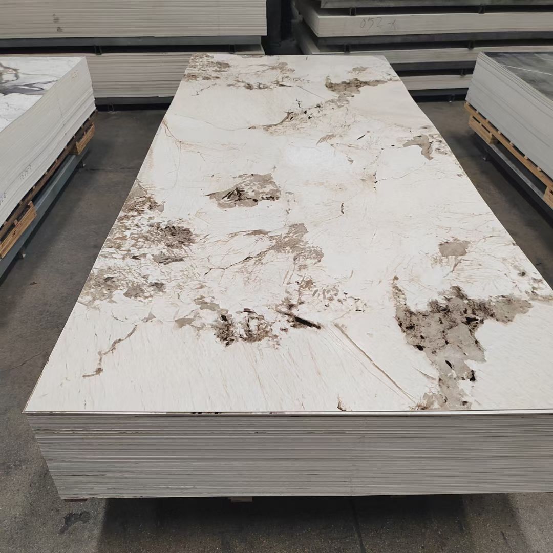 AVAILABLE UPON REQUEST ●UV Marble Terra PVC 4'X8' 3MM Sheet – High-Quality Waterproof Material