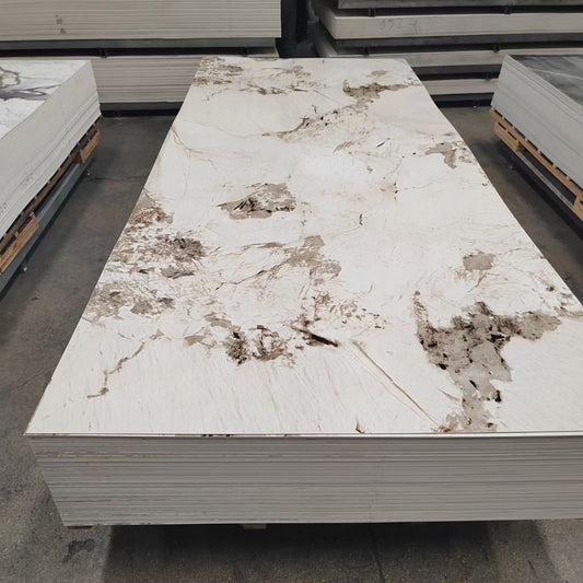 AVAILABLE UPON REQUEST ●UV Marble Terra PVC 4'X8' 3MM Sheet – High-Quality Waterproof Material