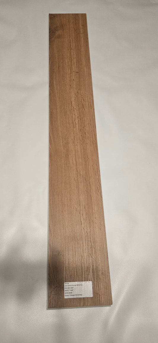 ●Ciliegio #ECO3002 SOLD PER BOX 2.99 $ pi²/21.63sqft/box AVAILABLE UPON REQUEST ●SPC VYNIL 7"x48" 5mm IXPE UNDERLAYMENT