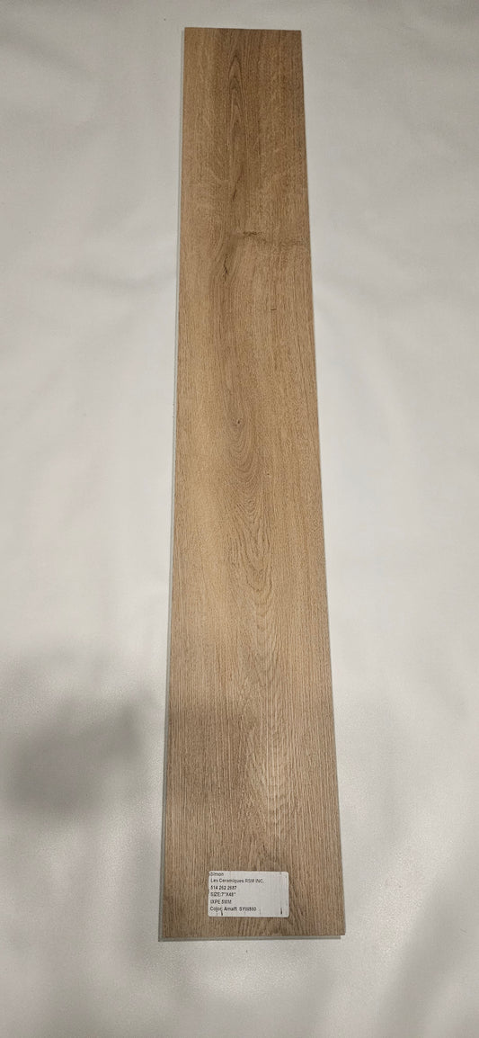 ●Amalfi #SYW860 SOLD PER BOX 2.99 $ pi²/21.63sqft/box AVAILABLE UPON REQUEST ●SPC VINYL 7"x48" 5mm IXPE UNDERLAYMENT