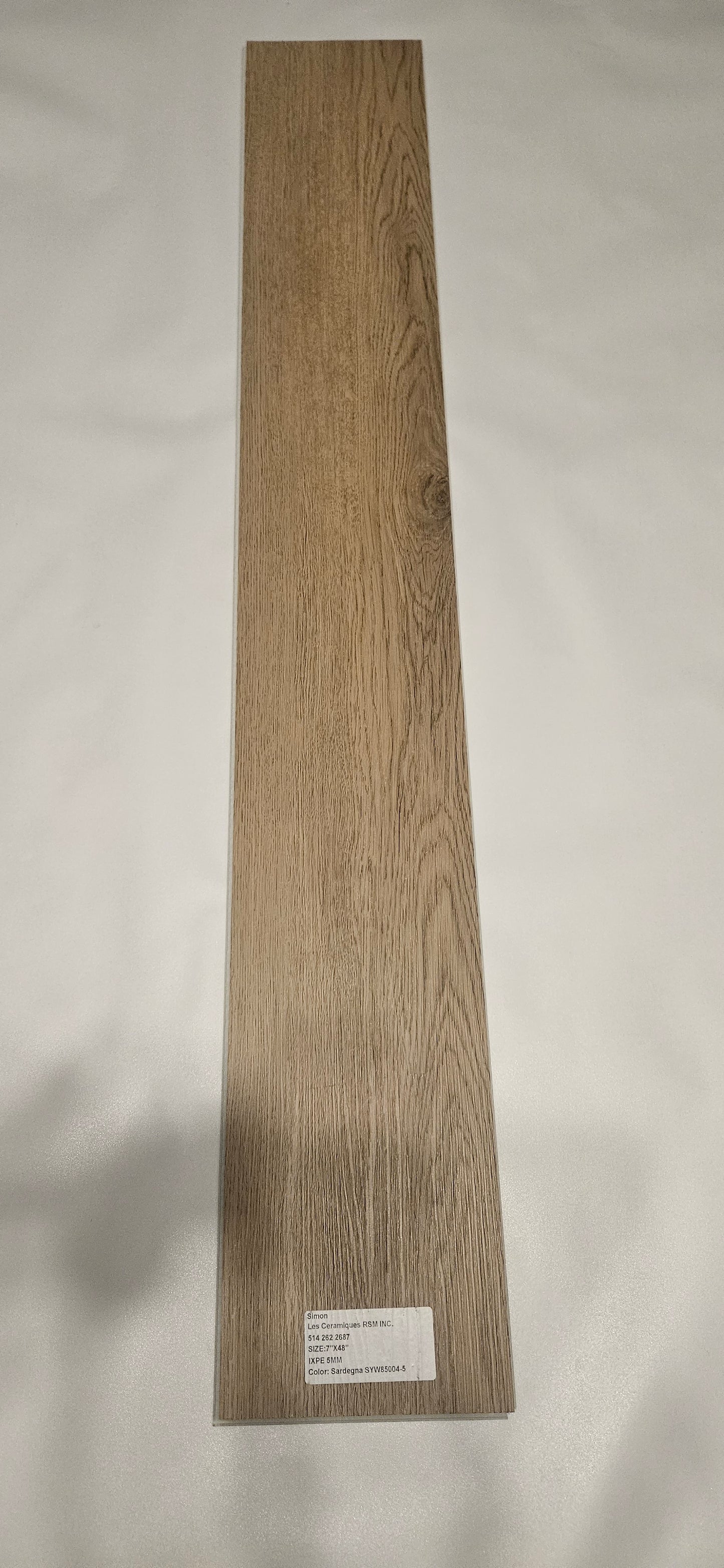 ●Sardegna #SYW85004-5 SOLD PER BOX 2.99 $ pi²/21.63sqft/box AVAILABLE UPON REQUEST ●SPC VINYL 7"x48" 5mm IXPE UNDERLAYMENT